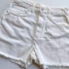 Short Jeans Feminino Cintura Alta Sarja Off White 093959 - Fernanda Ramos Store