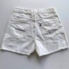 Short Jeans Feminino Cintura Alta Sarja Off White 093959 - Fernanda Ramos Store