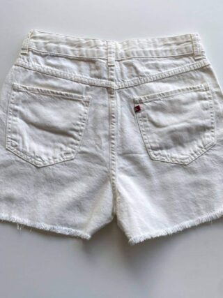 Short Jeans Feminino Cintura Alta Sarja Off White 093959 - Fernanda Ramos Store