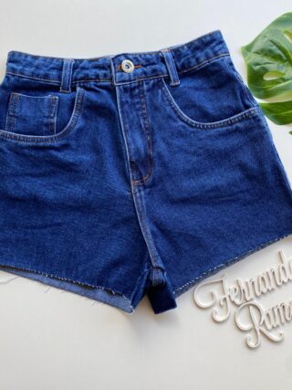 Short Jeans Feminino Cintura Alta Tradicional 1154 - Fernanda Ramos Store