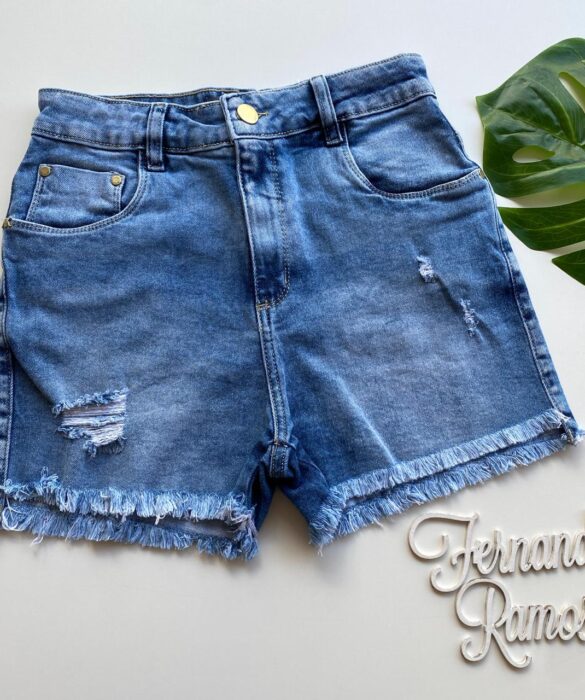 Short Jeans Feminino Confort 53396 Fernanda Ramos Store