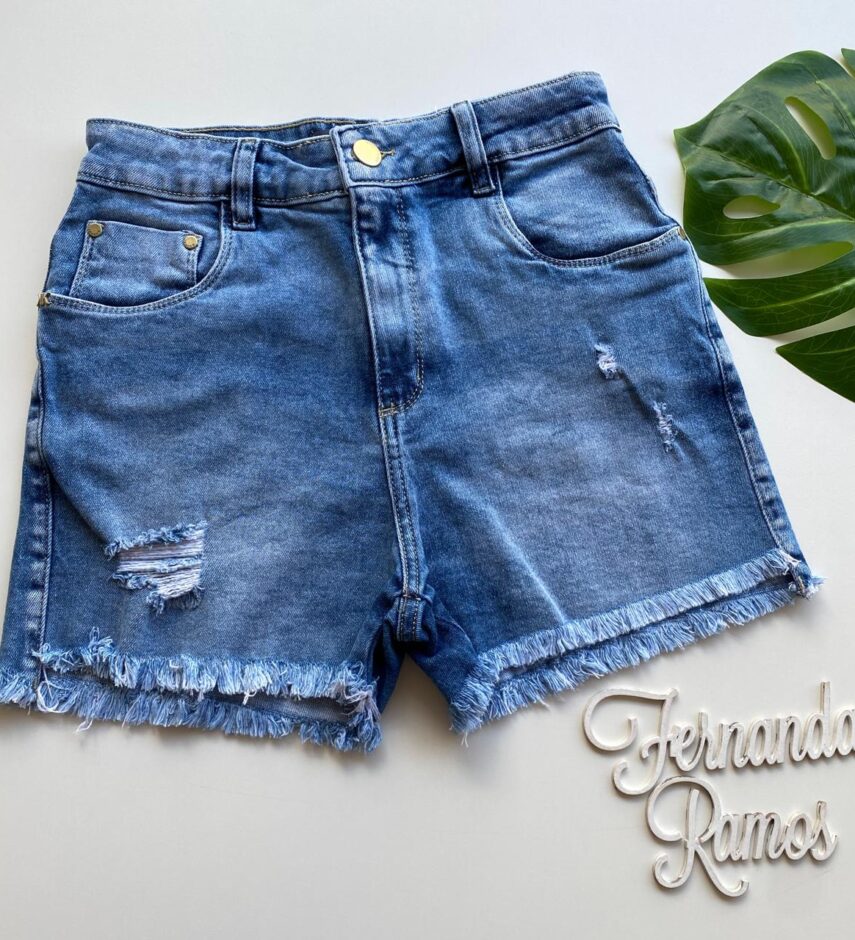 Short Jeans Feminino Confort 53396 - Fernanda Ramos Store