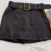 fernandaramosstore com br Short Saia Feminino Alfaiataria com Cinto Maya Preto 1