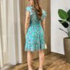 Vestido Curto com Bojo Amanda Estampado Floral Verde Água - Fernanda Ramos Store