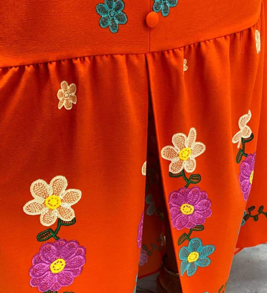 Vestido Longo com Bojo Alice Alça Regulável Estampado Coral - Fernanda Ramos Store