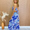 fernandaramosstore com br Vestido Longo com Bojo e Abertura Elis Estampado Azul 3