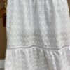 Vestido Longo com Bojo Luna Alça Regulável Bordado Branco - Fernanda Ramos Store