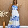 fernandaramosstore com br Vestido Longo sem Bojo Julia Amarração nas Alças Detalhe em Laise Azul 5