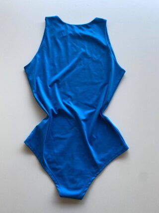 Body Feminino sem Bojo Regata Poliamida Liz Azul - Fernanda Ramos Store