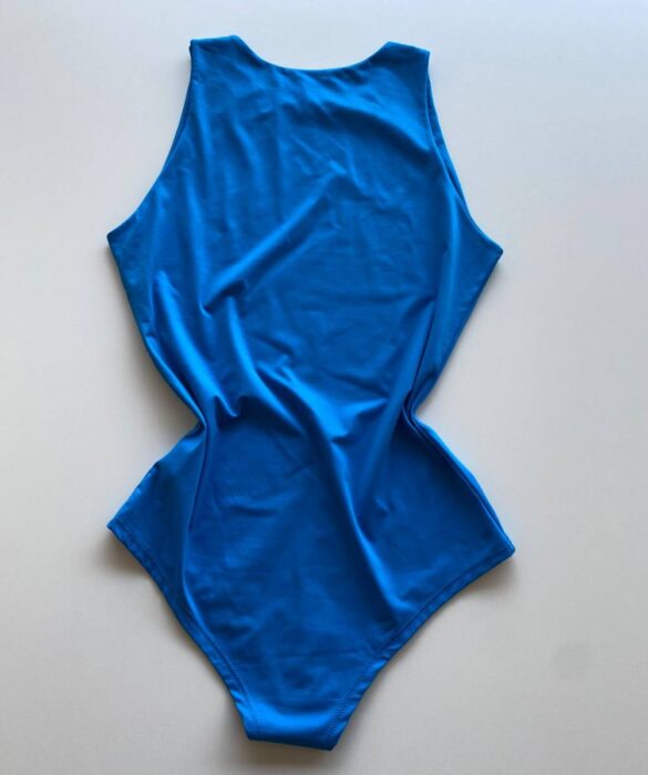 Body Feminino sem Bojo Regata Poliamida Liz Azul - Fernanda Ramos Store