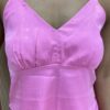 Conjunto Feminino Allana Cropped sem Bojo e Saia Midi Rosa - Fernanda Ramos Store