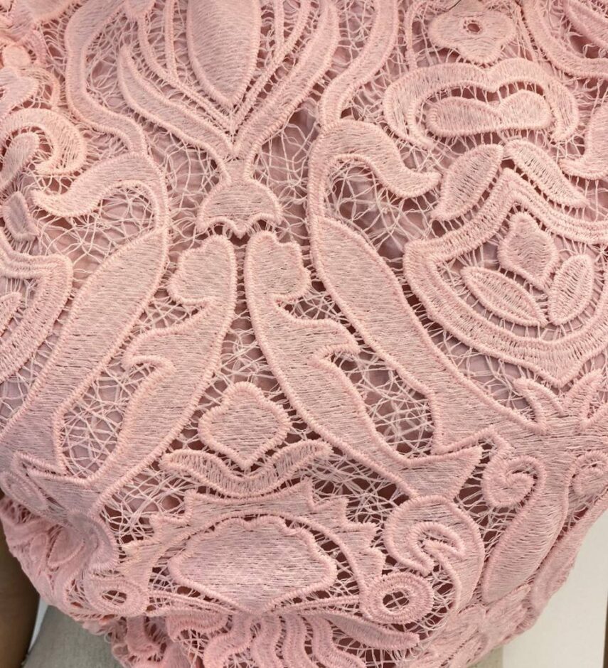 Cropped Feminino sem Bojo Alongado Guipir Rose - Fernanda Ramos Store