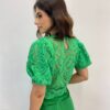 Cropped Feminino sem Bojo Alongado Guipir Verde - Fernanda Ramos Store