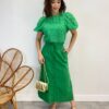 Saia Midi Feminina Viscolinho com Amarração Verde - Fernanda Ramos Store