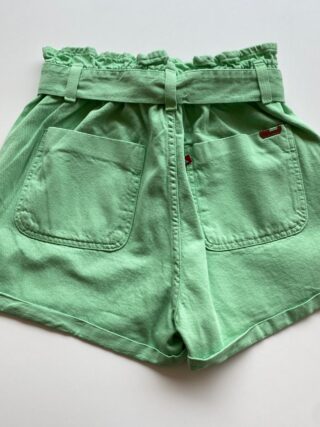 Short Feminino Clochard com Amarração Sarja Verde - Fernanda Ramos Store