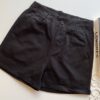 Short Feminino Sarja com Detalhe em Pregas Mariah Preto - Fernanda Ramos Store