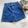 Short Jeans Feminino Boyfit com Recorte no Lycra - Fernanda Ramos Store