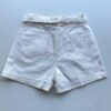 Short Saia Feminino com Cinto Manuela Branco - Fernanda Ramos Store