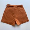 Short Saia Feminino com Cinto Manuela Caramelo - Fernanda Ramos Store