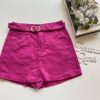 Short Saia Feminino com Cinto Manuela Fúcsia - Fernanda Ramos Store