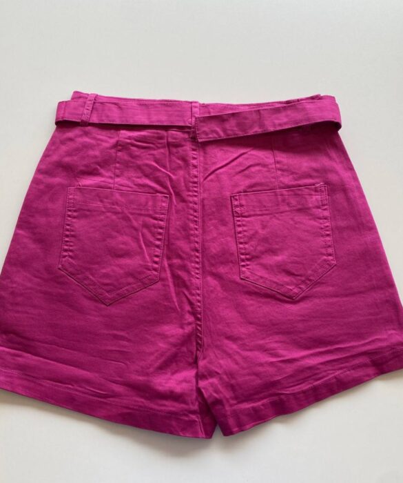 Short Saia Feminino com Cinto Manuela Fúcsia - Fernanda Ramos Store