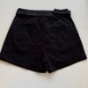 Short Saia Feminino com Cinto Manuela Preto - Fernanda Ramos Store