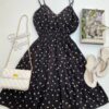 Vestido Feminino Curto com Bojo Bia Estampa Floral Preto - Fernanda Ramos Store