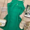 Vestido Feminino Curto sem Bojo Alça Regulável Milena Verde - Fernanda Ramos Store