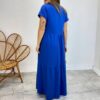 Vestido Longo sem Bojo de Malha Estampa Borboleta Azul - Fernanda Ramos Store