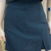 Conjunto Feminino Valentina Cropped sem Bojo e Short Saia Preto - Fernanda Ramos Store