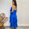 Vestido Longo Feminino Frente Única Azul - Fernanda Ramos Store