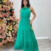 fernandaramosstore com br Vestido Longo Luana Verde sem Bojo e Amarração 1