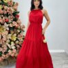 fernandaramosstore com br Vestido Longo Luana Vermelho sem Bojo e Amarração 1