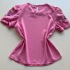 Blusa Feminina Manga Curta Aurora Rosa com Detalhe Bordado - Fernanda Ramos Store