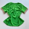 Blusa Feminina Manga Curta com Detalhe em Guipir Verde - Fernanda Ramos Store