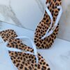 Chinelo Branco Animal Print com Correia Fina - Fernanda Ramos Store