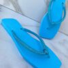 Chinelo Diamond Azul com Detalhe em Strass - Fernanda Ramos Store