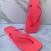 Chinelo Pink Neon com Correia Fina - Fernanda Ramos Store