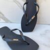 Chinelo Preto com Correia Fina - Fernanda Ramos Store