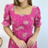 Conjunto Feminino Eloá Bordado Cropped sem Bojo e Saia Midi Pink - Fernanda Ramos Store