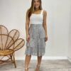 Cropped Feminino Antonella Lurex sem Bojo Branco - Fernanda Ramos Store