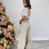 Cropped Feminino de Laise com Bojo e Amarração Atrás Branco - Fernanda Ramos Store