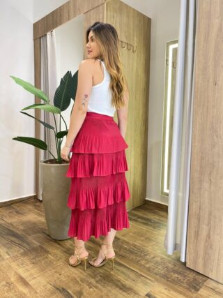 Cropped Feminino Lurex sem Bojo com Detalhe em Flor Branco - Fernanda Ramos Store