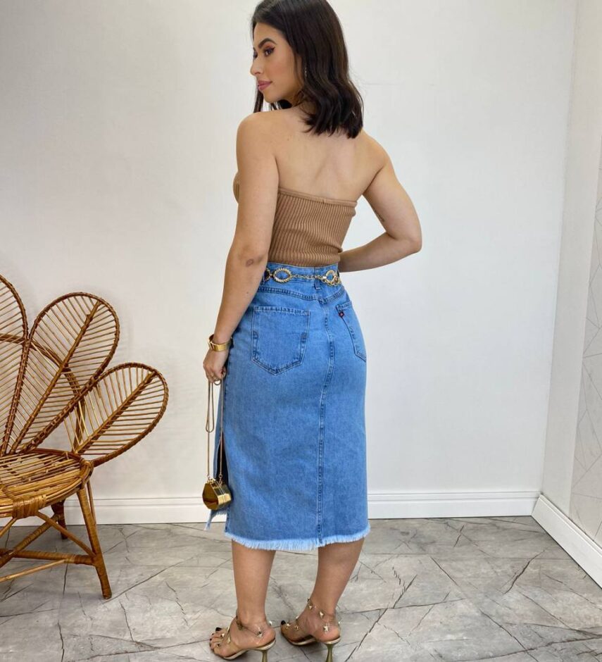 Cropped Feminino Modal Bianca Tomara que Caia Bege - Fernanda Ramos Store