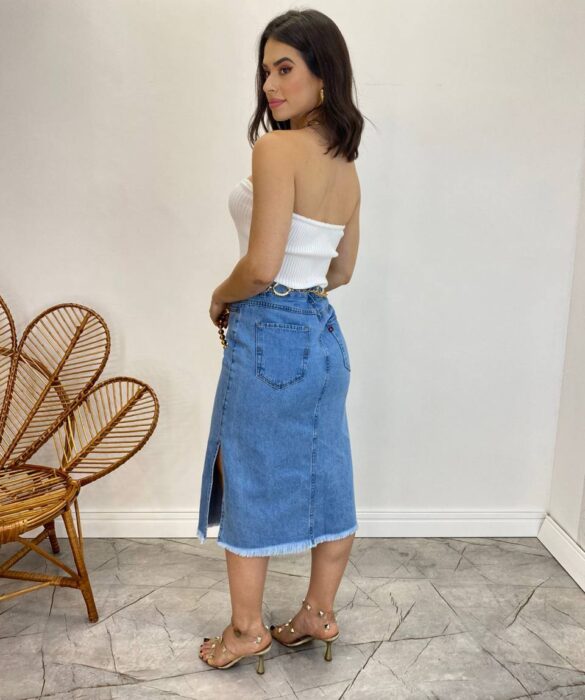 Cropped Feminino Modal Bianca Tomara que Caia Branco - Fernanda Ramos Store