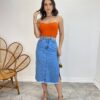 Cropped Feminino Modal Bianca Tomara que Caia Laranja - Fernanda Ramos Store