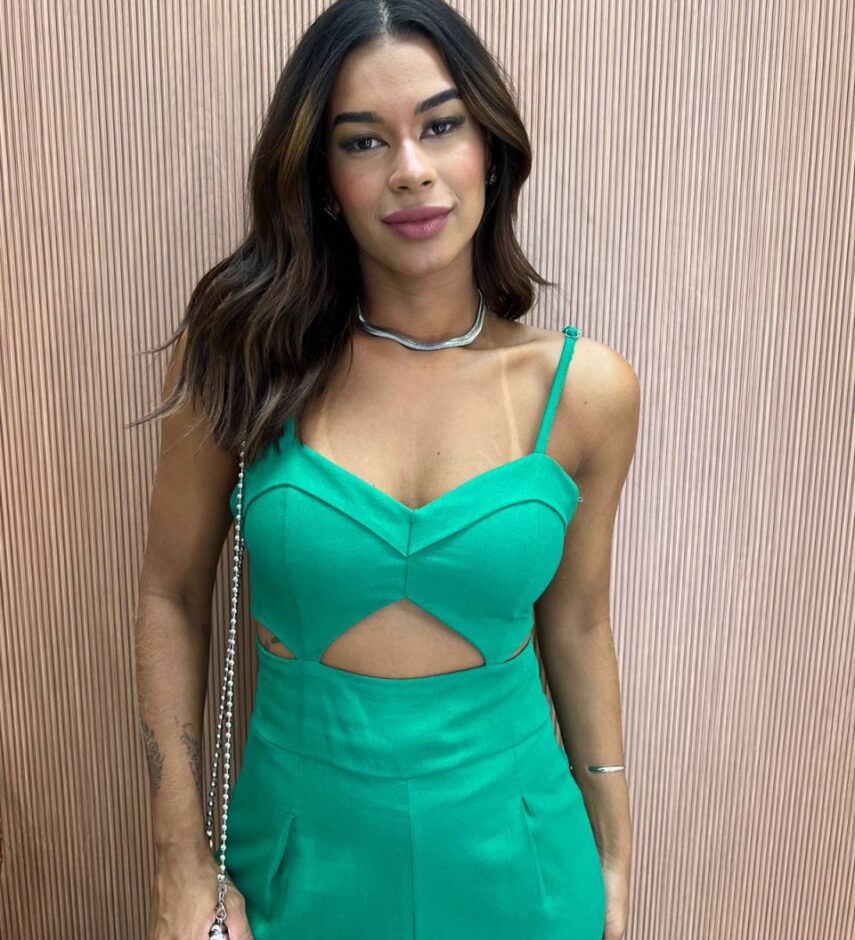 Macacão Longo Feminino com Bojo e Alça Regulável Verde - Fernanda Ramos Store