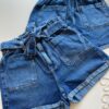 Short Feminino Clochard com Amarração Jeans 094587 - Fernanda Ramos Store