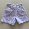 Short Feminino Sarja Boyfriend Alto com Cinto Branco - Fernanda Ramos Store