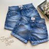 Short Jeans Feminino com Detalhe em Destroyed 53374 - Fernanda Ramos Store